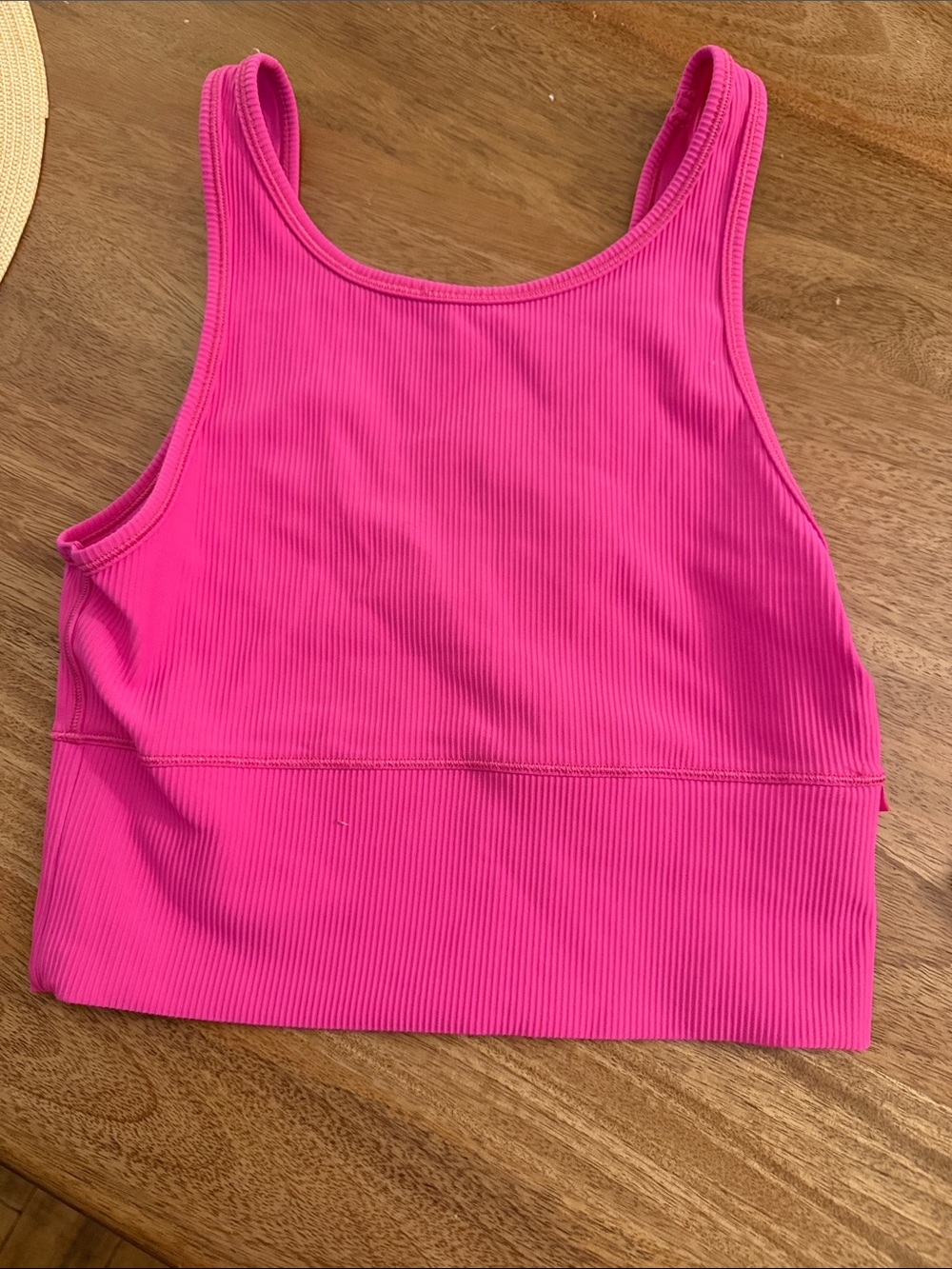 lululemon athletica Ribbed Hot Pink Tank Top